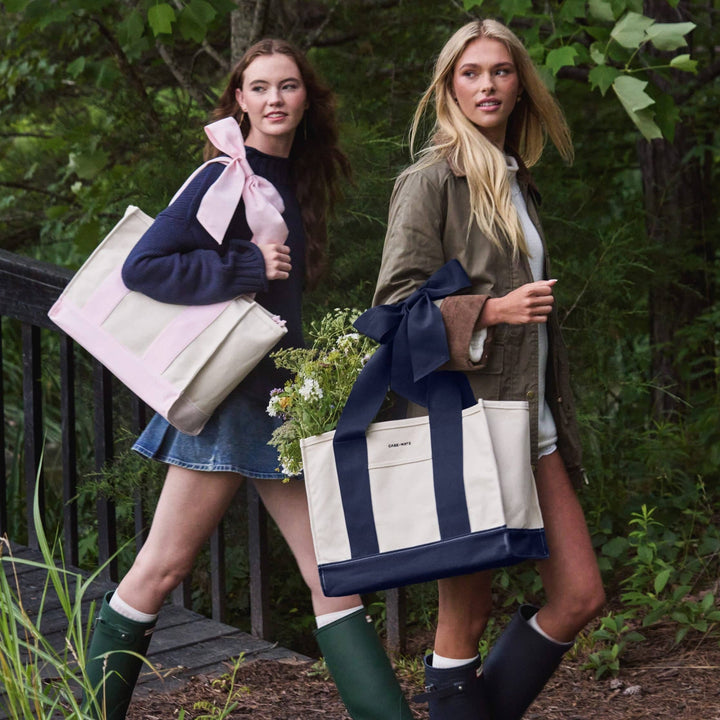 Canvas Tote - Oxford Navy Bow by Case-Mate