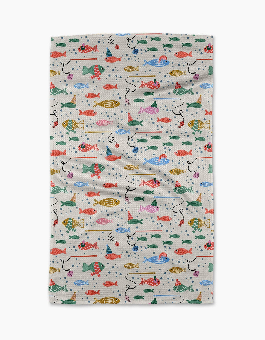 Light Holiday Fish Tea Towel by Geometry