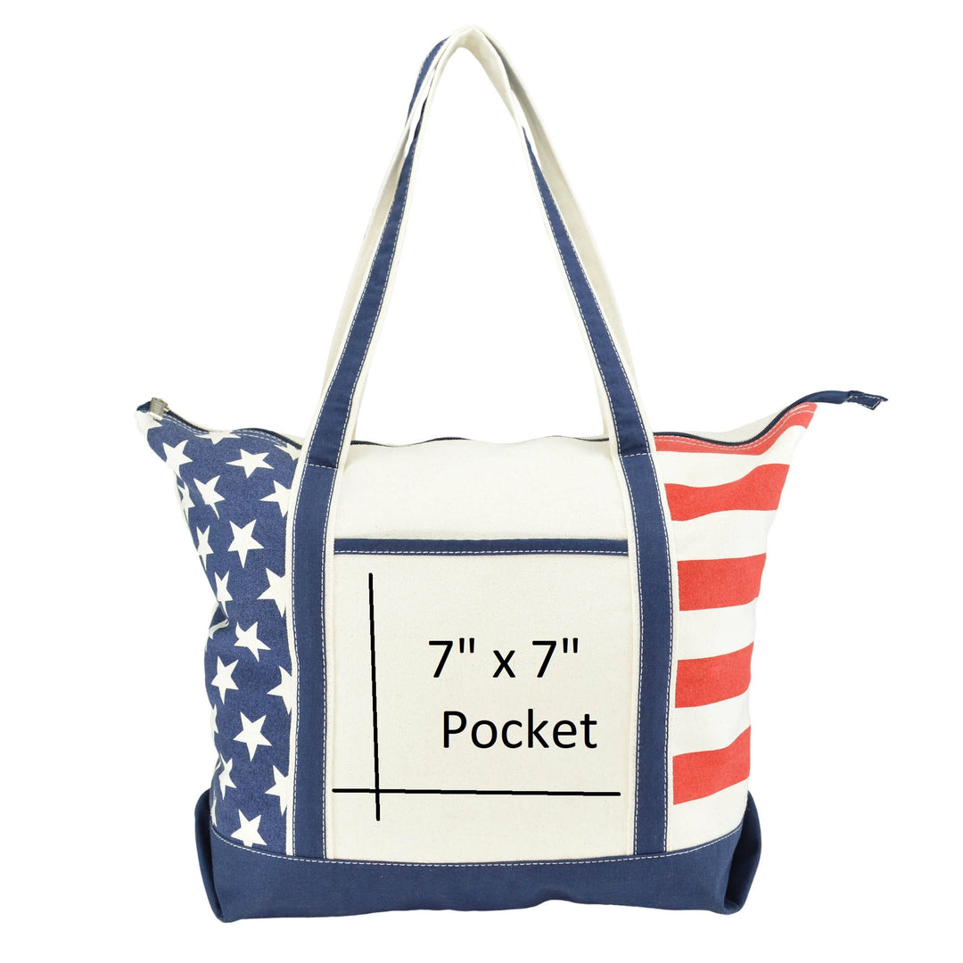 American Flag Tote Bag