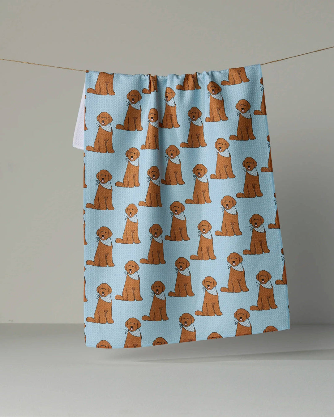 Doodle Days Tea Towel - Powder Blue by Geometry