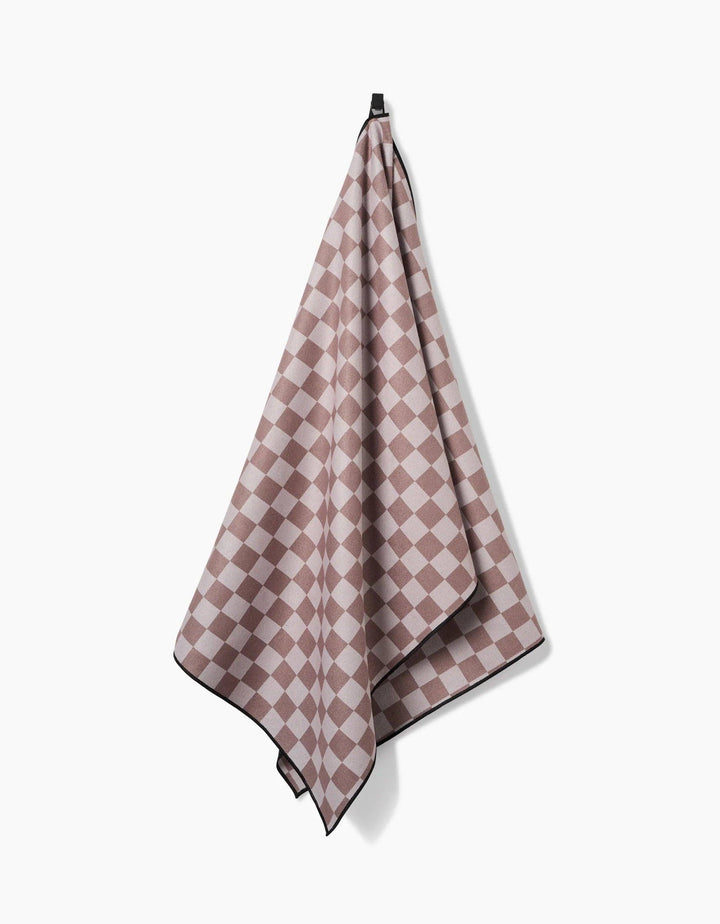 Chic Checker Yoga Towel by Geometry