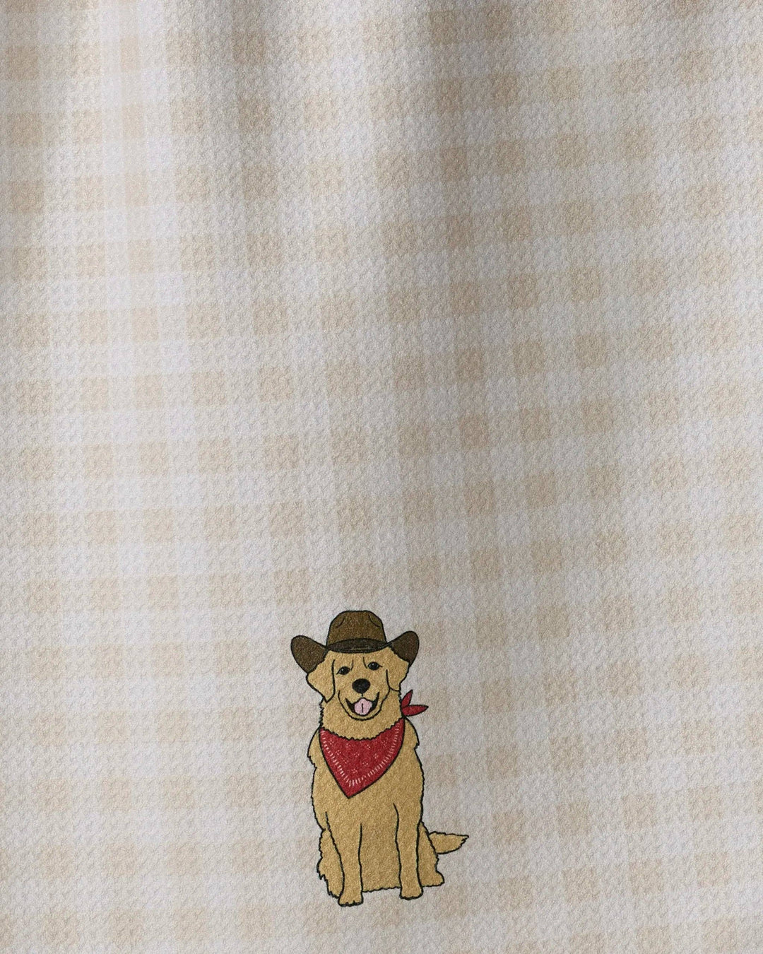 Golden Western Tea Towel - Oat by Geometry