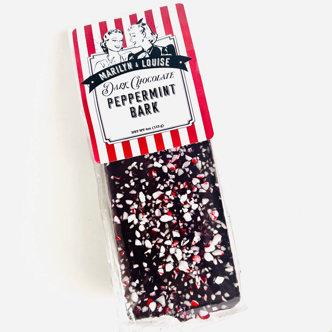 Dark Chocolate Peppermint Bark by Marilyn &amp; Louise