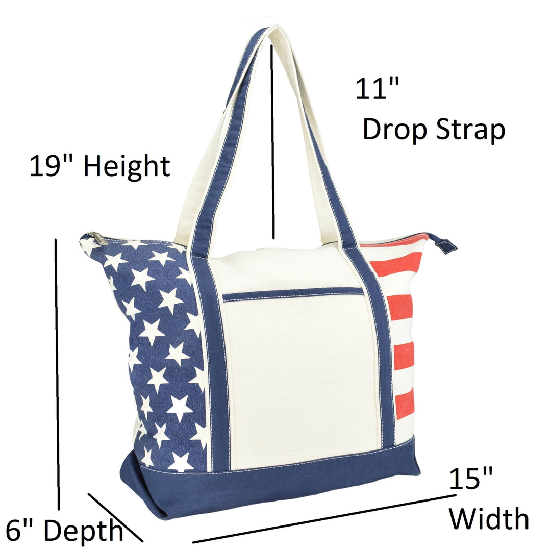 American Flag Tote Bag