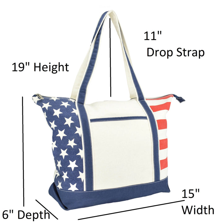 American Flag Tote Bag