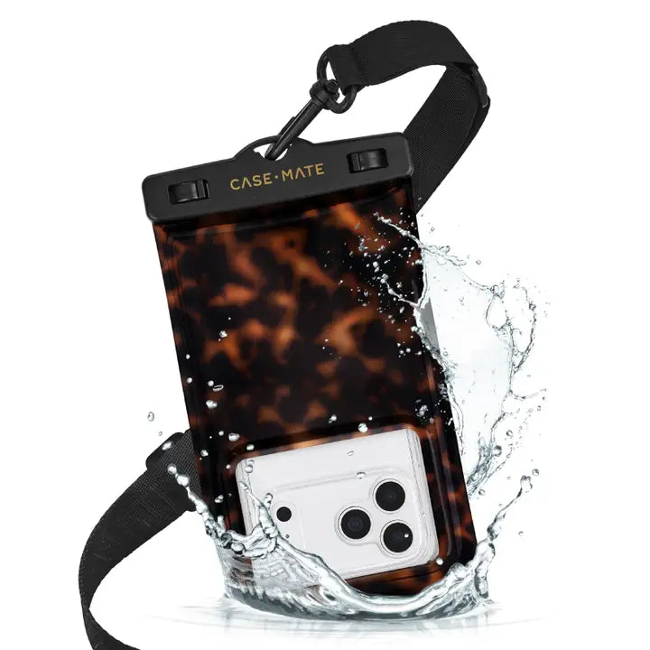 PREORDER: Waterproof Floating Phone Pouch - Tortoiseshell by Case-Mate (Ships in 2-3 Weeks)