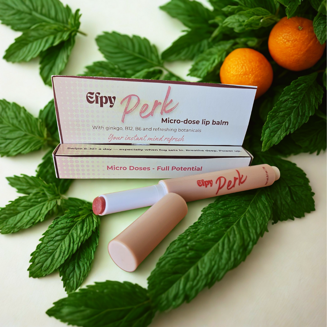 Efpy Perk Micro-Dose Lip Balm - Natural Freshness & Focus
