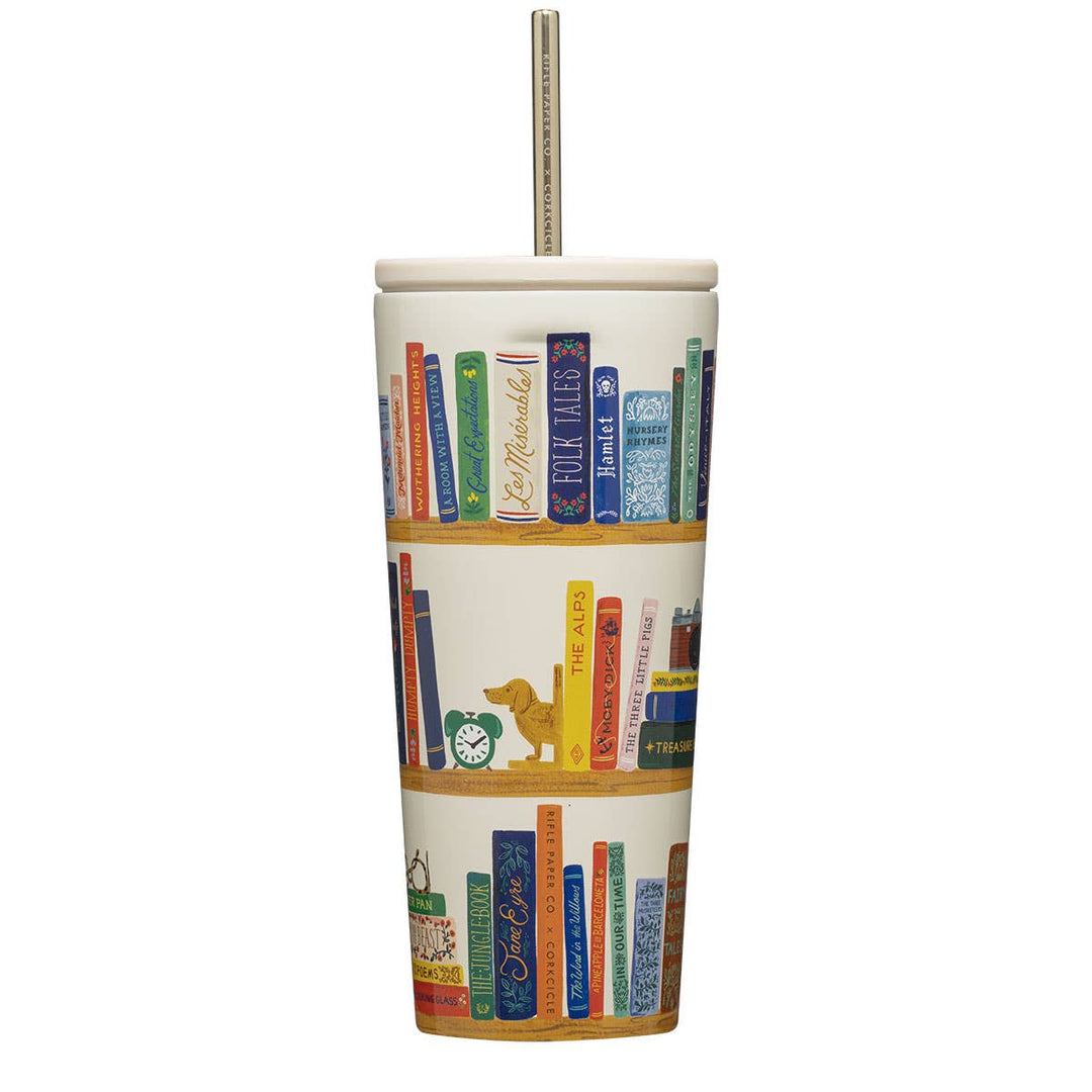 Book Club 24 oz Cold Cup by Corkcicle x Rifle Paper Co