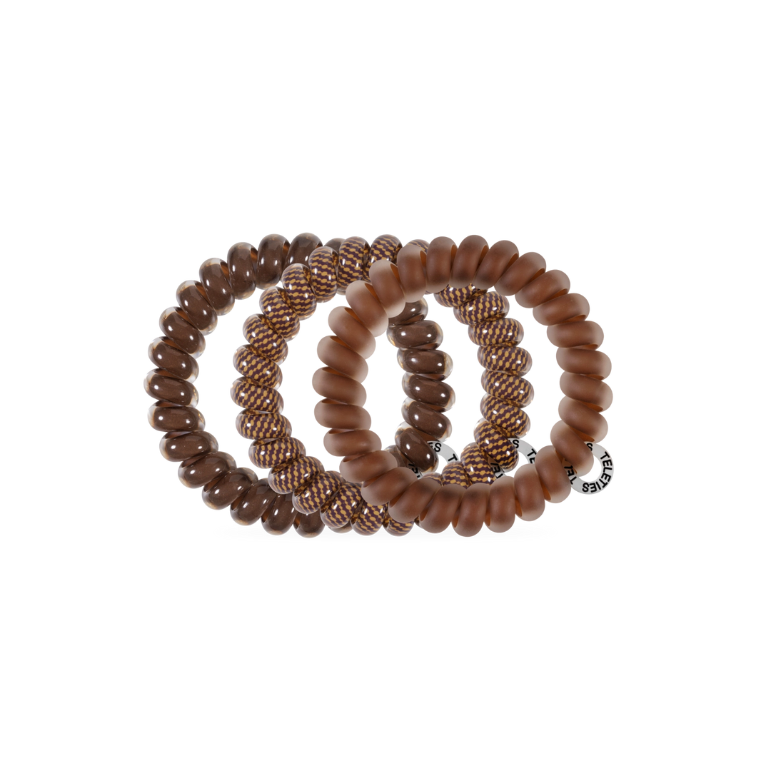Teleties Hair Tie - Large Band Pack of 3 - Morning Brew