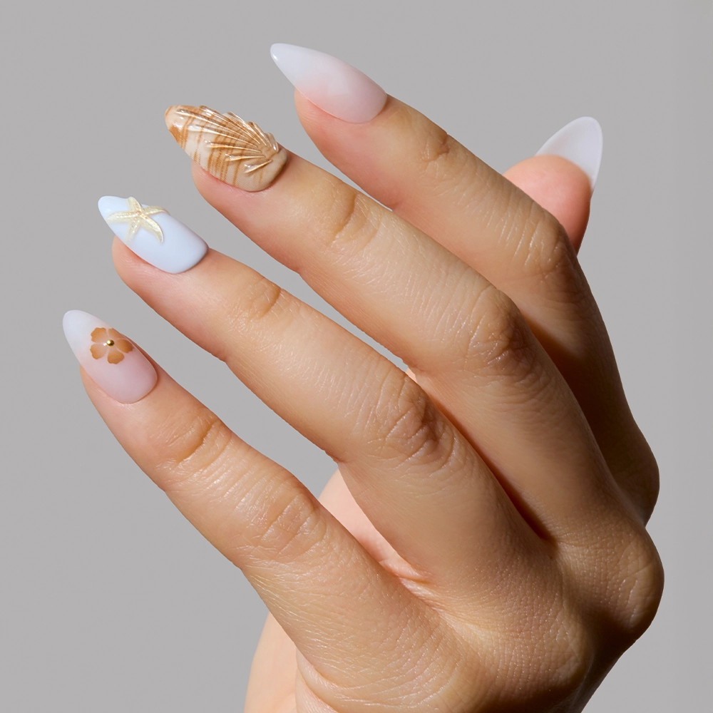 Sea Star Press-On Nails by Glamnetic