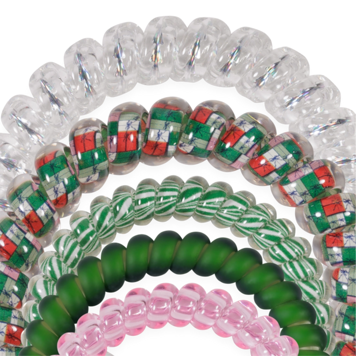 Teleties Hair Tie - Large and Small Band Pack of 5 - No Peeking Allowed (Ships in 1-2 Weeks)