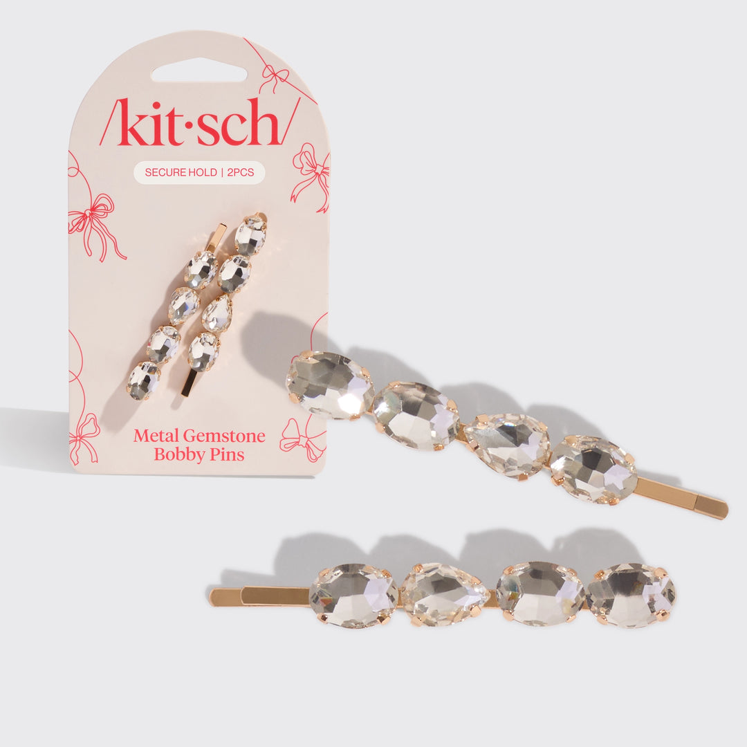 Holiday Gemstone Bobby Pins Duo