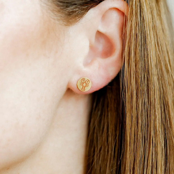 Screwback Stud Earrings - Lobster By Linny Co