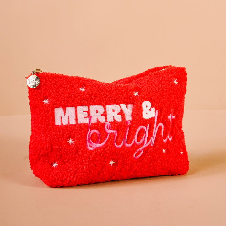 Rectangle Teddy Pouch - 'Merry & Bright' by the Darling Effect