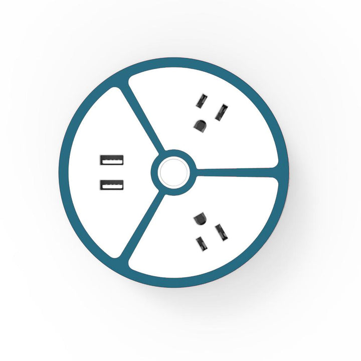 Power House Outlet + Usb Charging Station - Navy