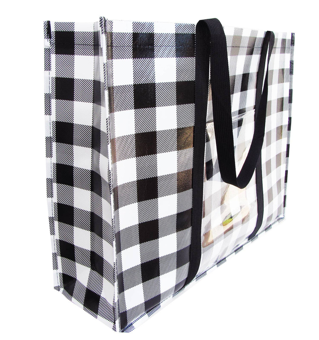 Buffalo Check Happy Shopper Tote