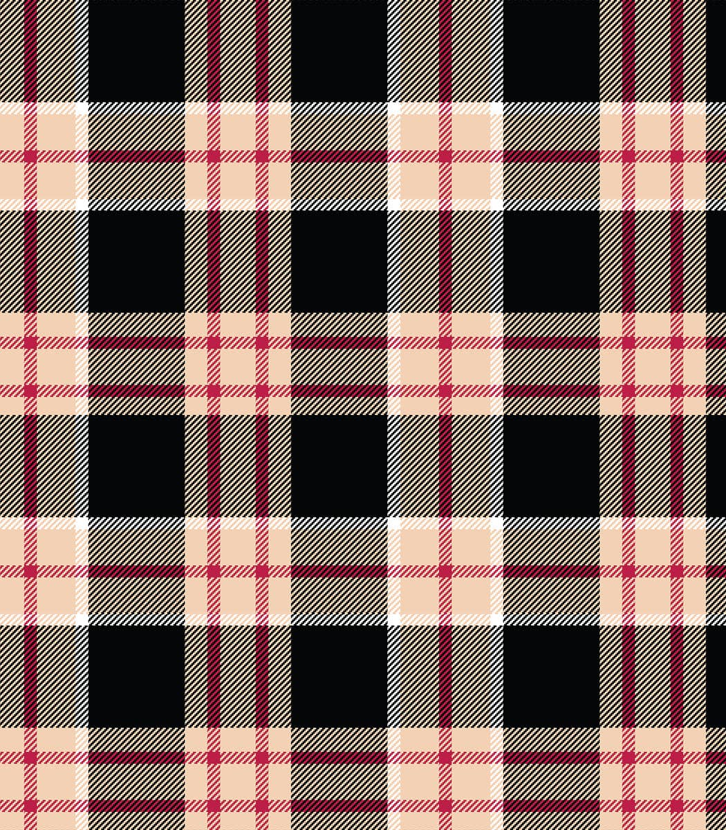 Man Plaid Happy Shopper Zip Top Thermal Tote