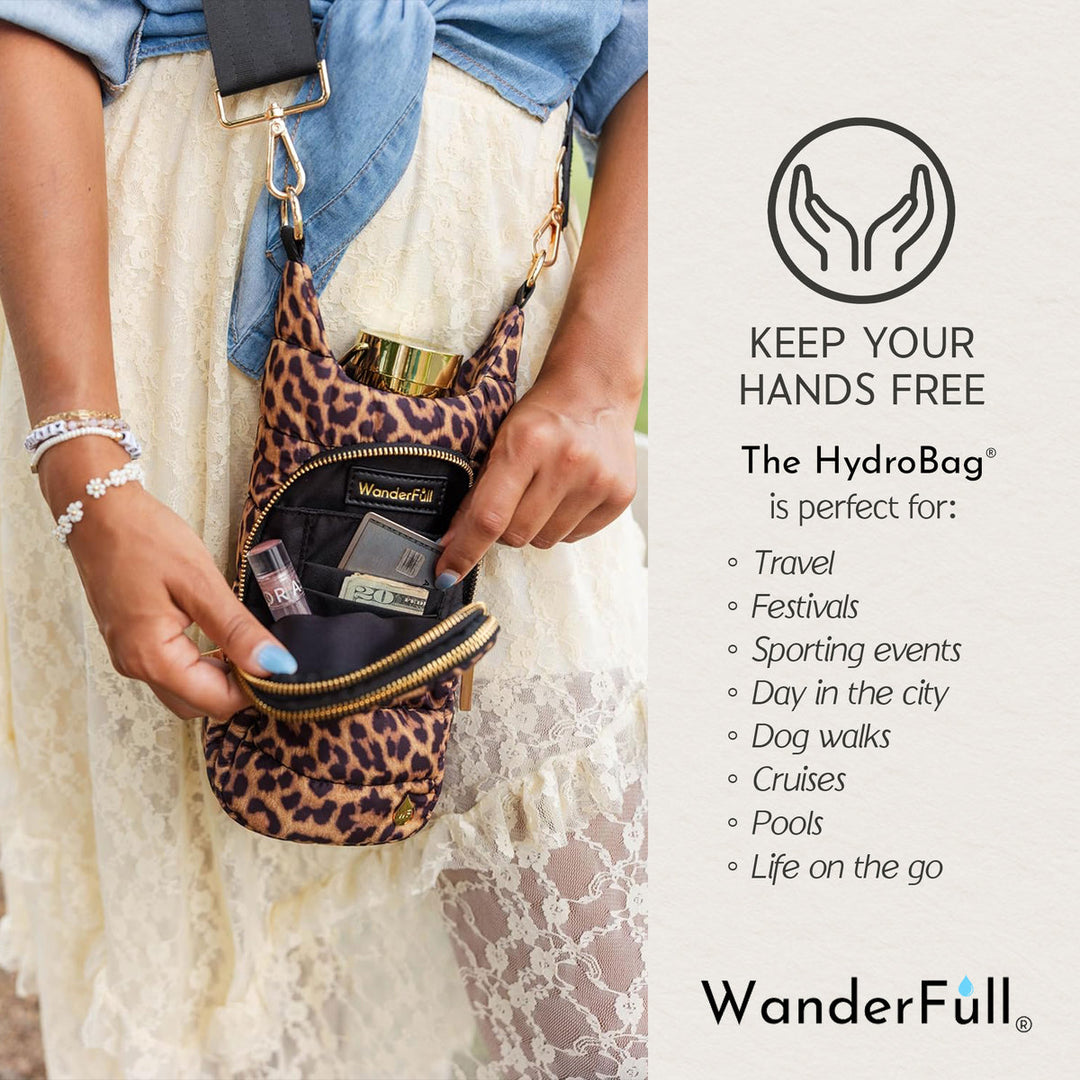 JUNE MARKET: Leopard Print HydroBag® by Wanderfull (Ships in 2-3 Weeks)