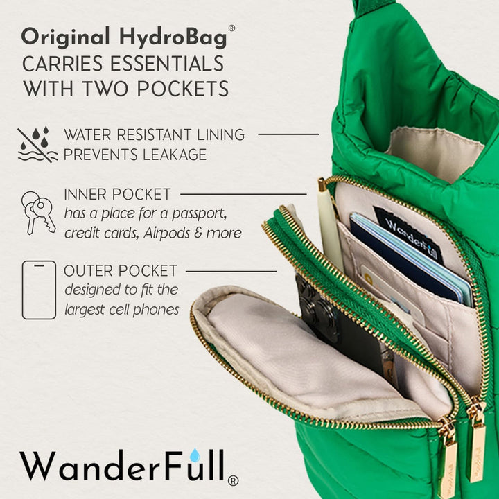 JUNE MARKET: Kelly Green Matte HydroBag® by Wanderfull (Ships in 2-3 Weeks)