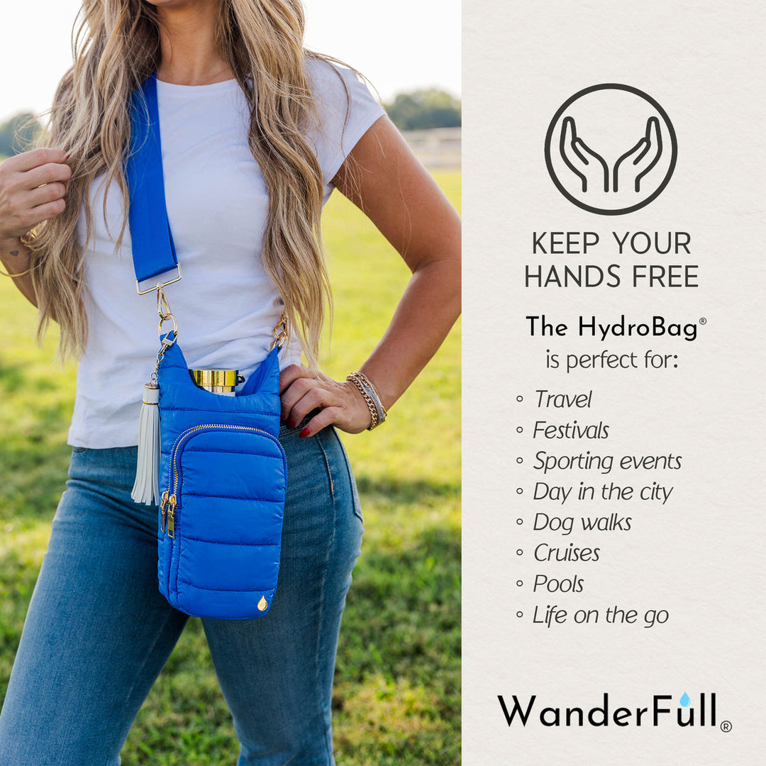 JUNE MARKET: Royal Blue HydroBag® with Solid Strap by Wanderfull (Ships in 2-3 Weeks)