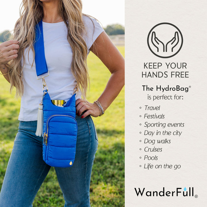 JUNE MARKET: Royal Blue HydroBag® with Solid Strap by Wanderfull (Ships in 2-3 Weeks)