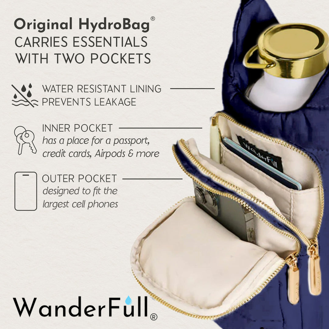 JUNE MARKET: Island Navy Blue Matte HydroBag® by Wanderfull (Ships in 2-3 Weeks)