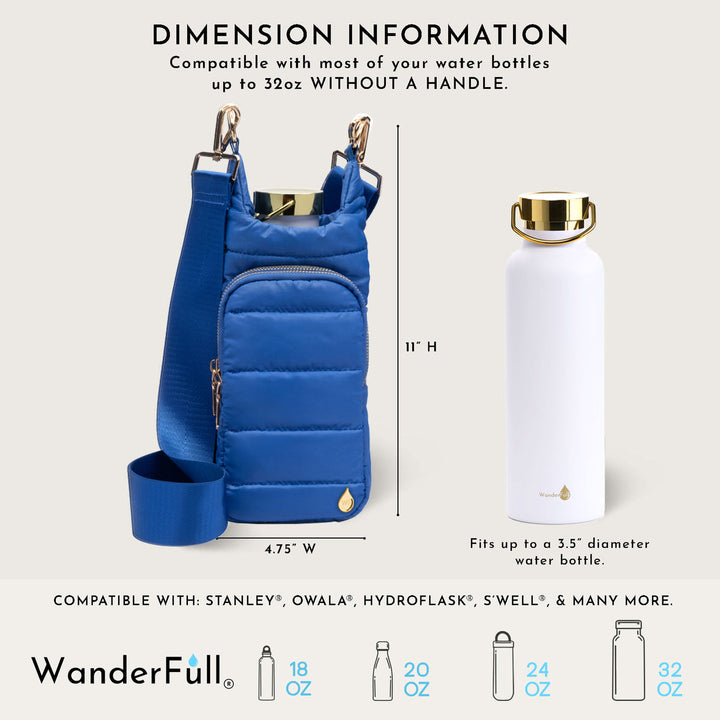 JUNE MARKET: Royal Blue HydroBag® with Solid Strap by Wanderfull (Ships in 2-3 Weeks)