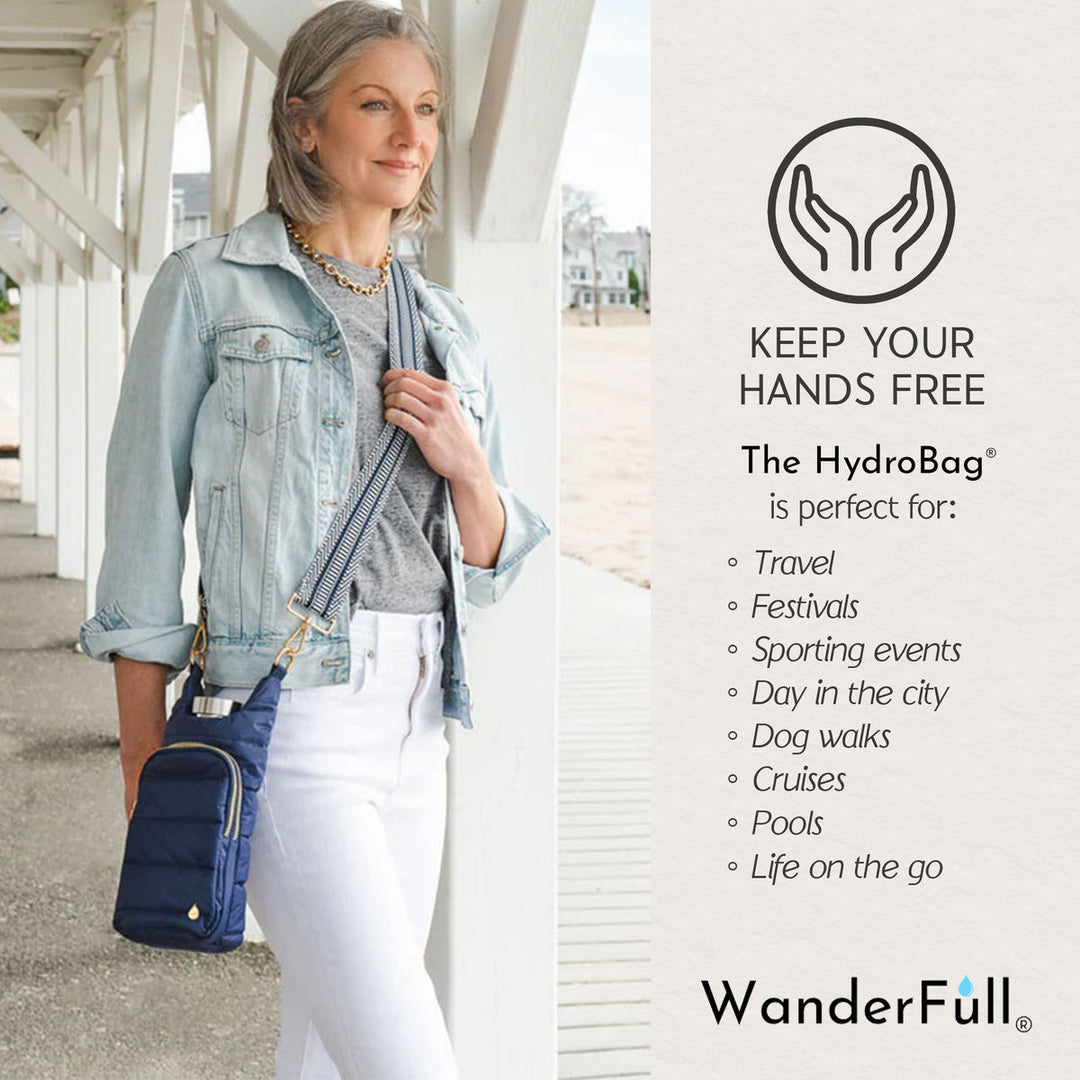 JUNE MARKET: Island Navy Blue Matte HydroBag® by Wanderfull (Ships in 2-3 Weeks)