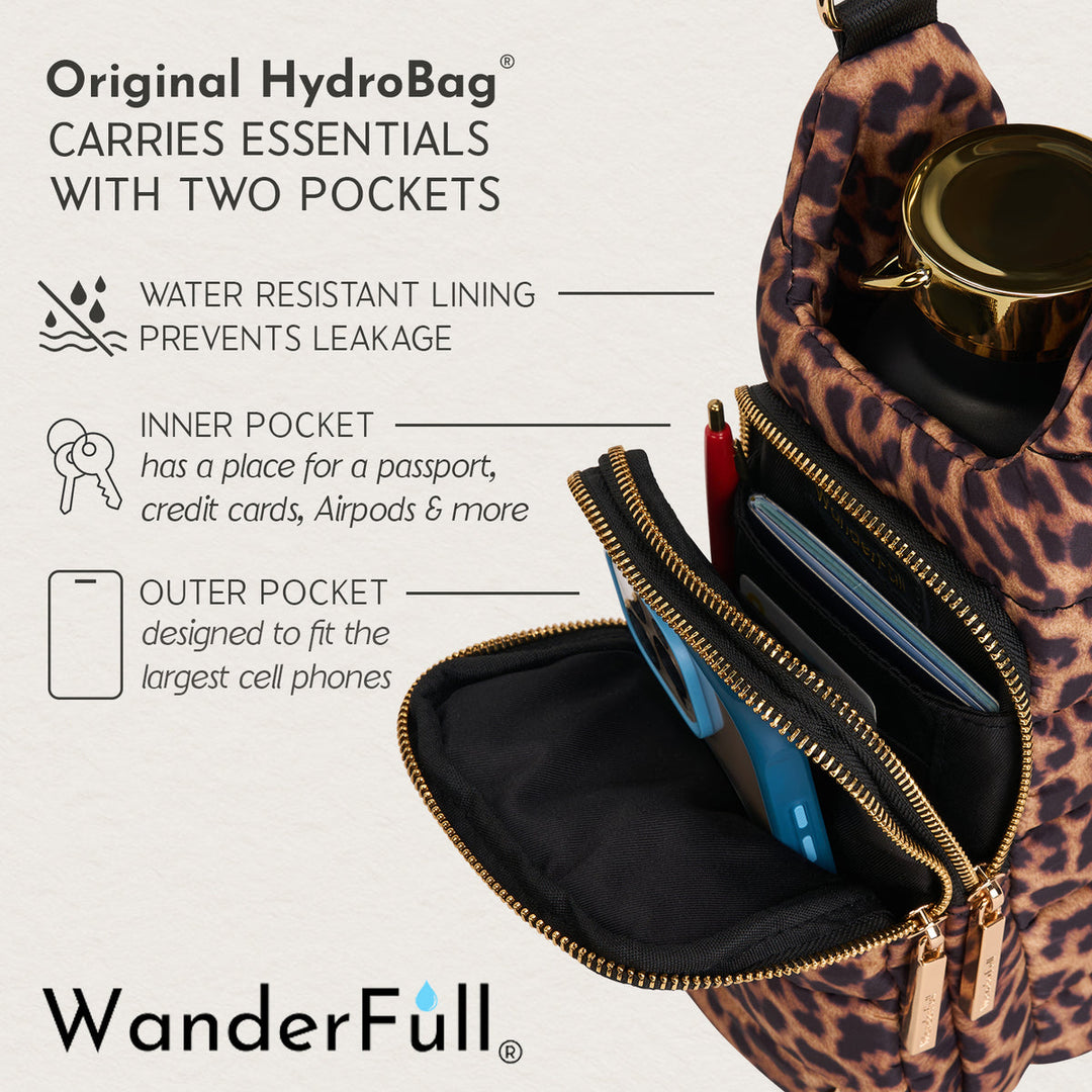 JUNE MARKET: Leopard Print HydroBag® by Wanderfull (Ships in 2-3 Weeks)