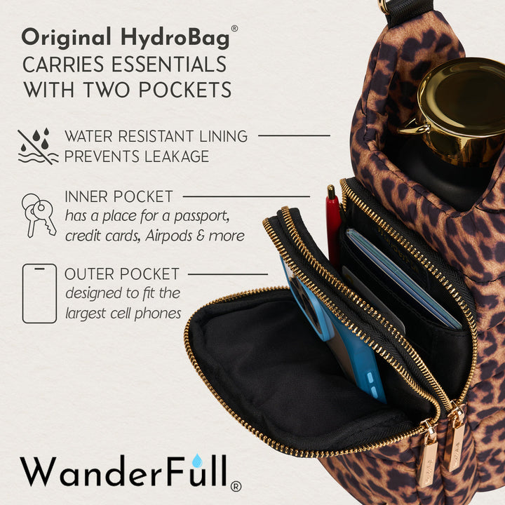 JUNE MARKET: Leopard Print HydroBag® by Wanderfull (Ships in 2-3 Weeks)