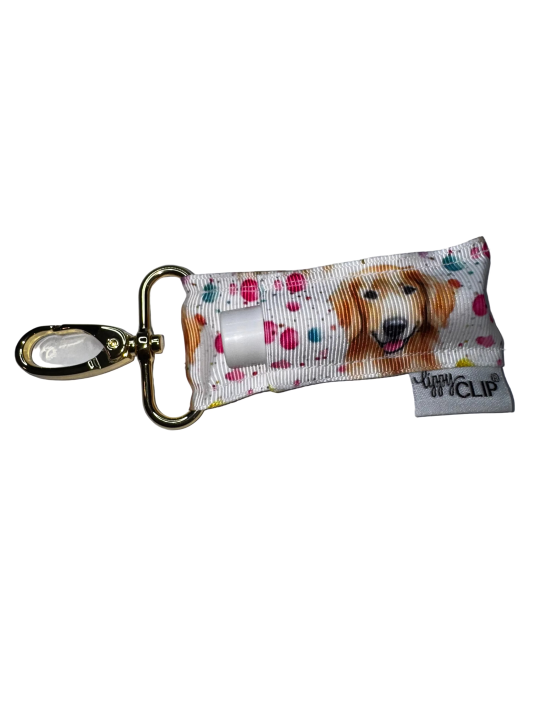 Golden Retriever LippyClip® Lip Balm Holder (PREORDER: Ships in 2-3 Weeks)