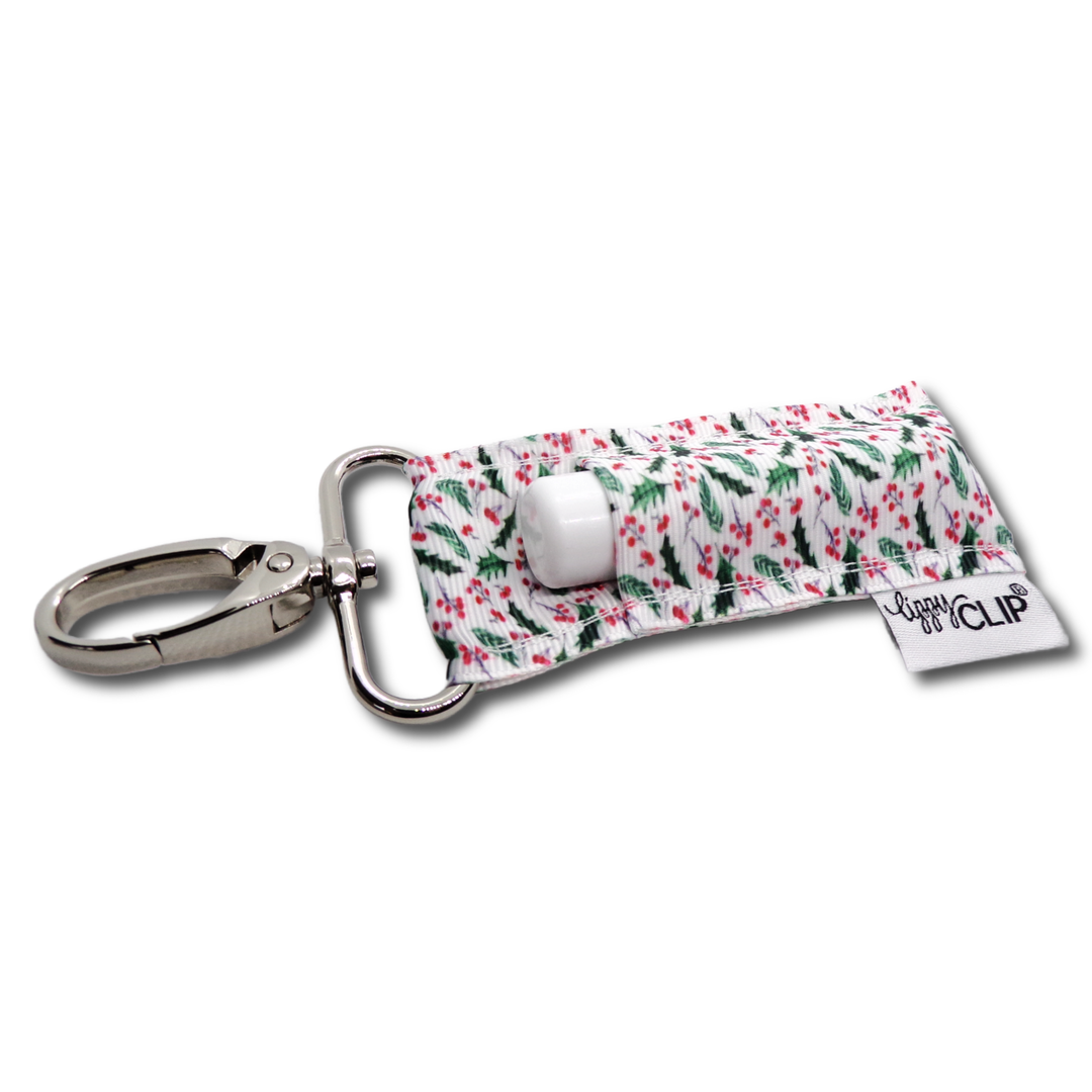Christmas Holly LippyClip® Lip Balm Holder (PREORDER: Ships in 2-3 Weeks)
