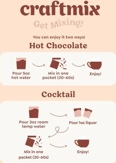 Craftmix Hot Chocolate & Cocktail 6 Pack