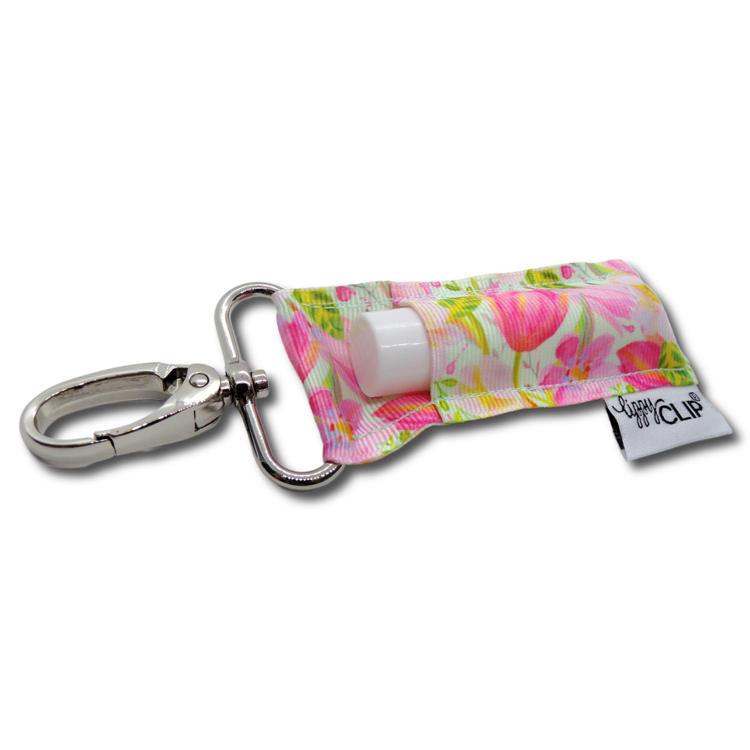 Pink Tulips LippyClip® Lip Balm Holder (PREORDER: Ships in 2-3 Weeks)