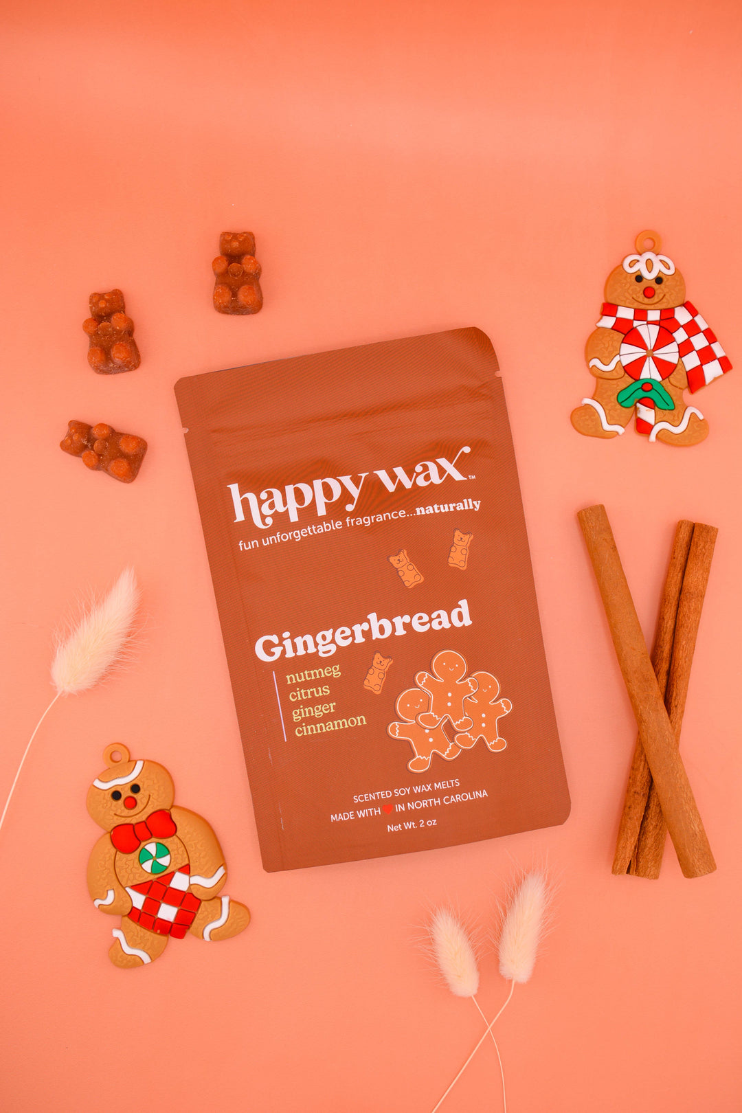 Happy Wax Soy Melts 2 Oz Bag - Gingerbread