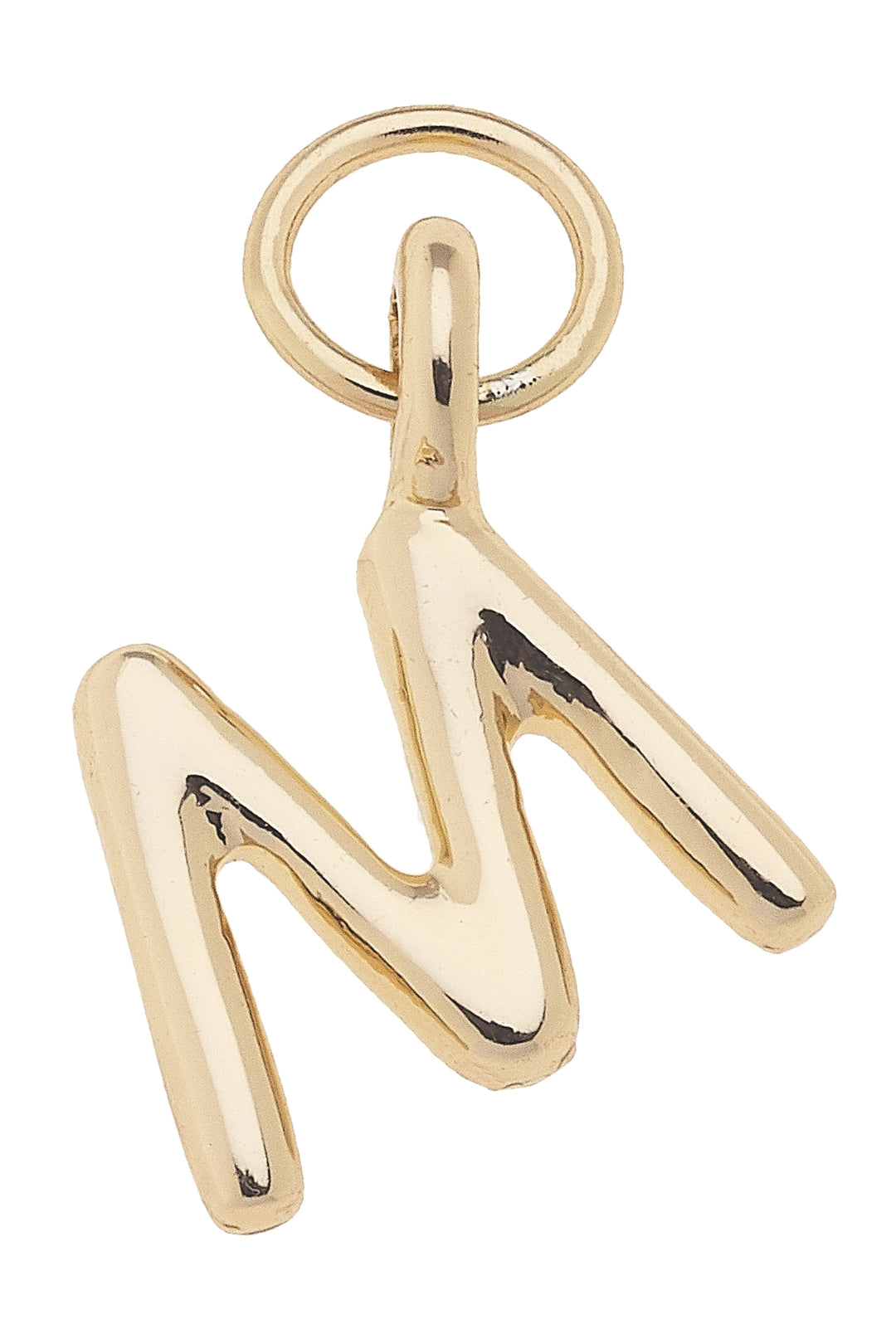 Mini Initial Charm in Shiny Gold By Canvas