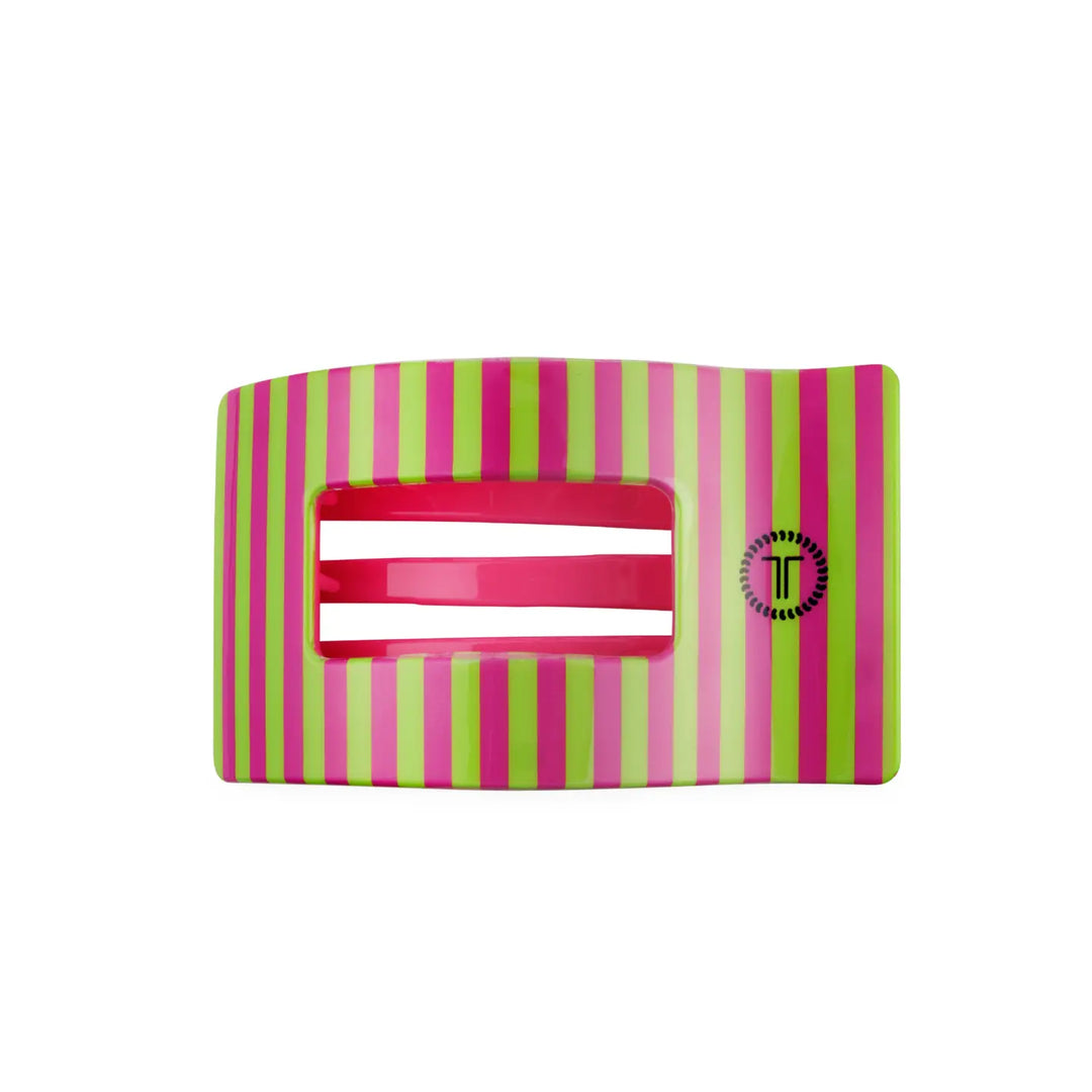 Medium Teleties Flat Rectangle Clip - Summer Crush