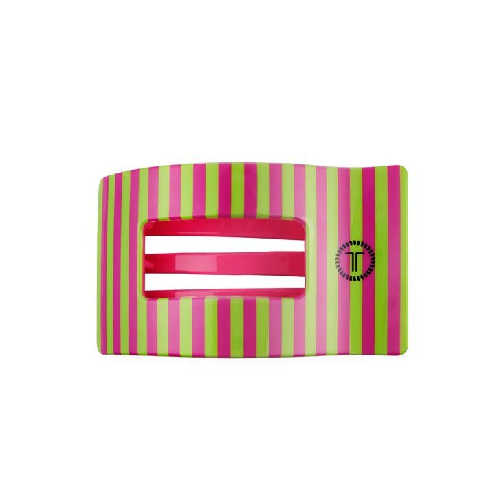 Medium Teleties Flat Rectangle Clip - Summer Crush