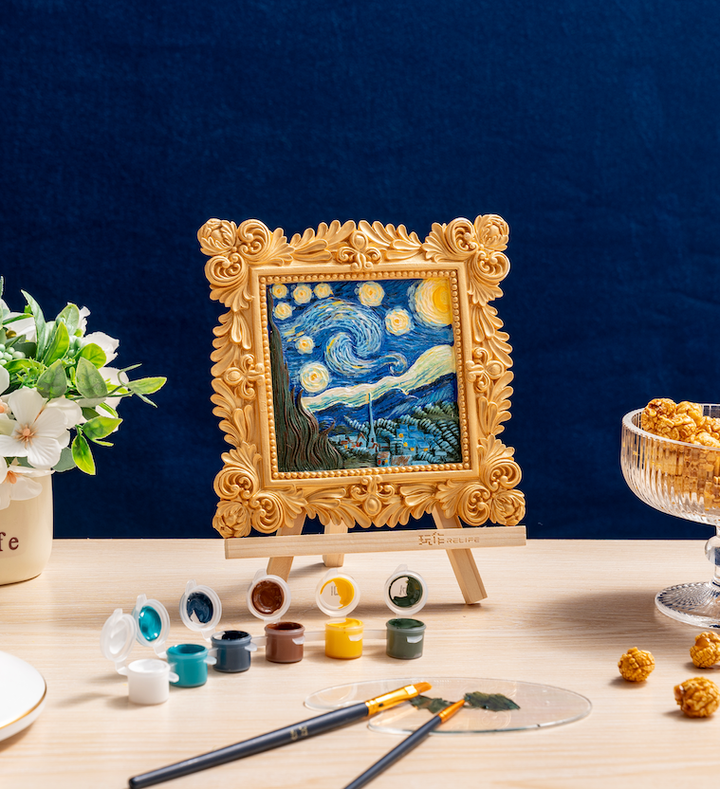 3D Wall Frame Painting Kit - Starry Night