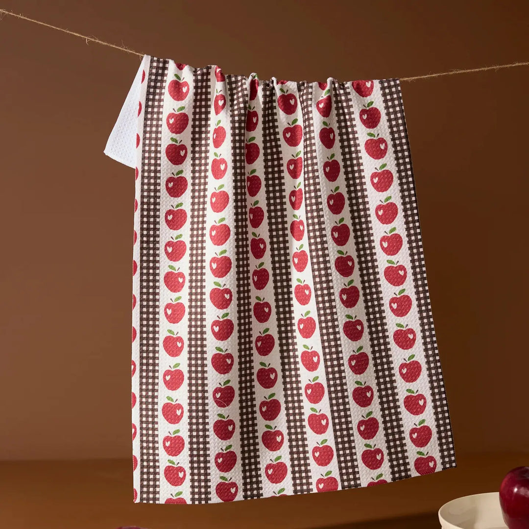 Apple Picking Day Tea Towel By Geometry