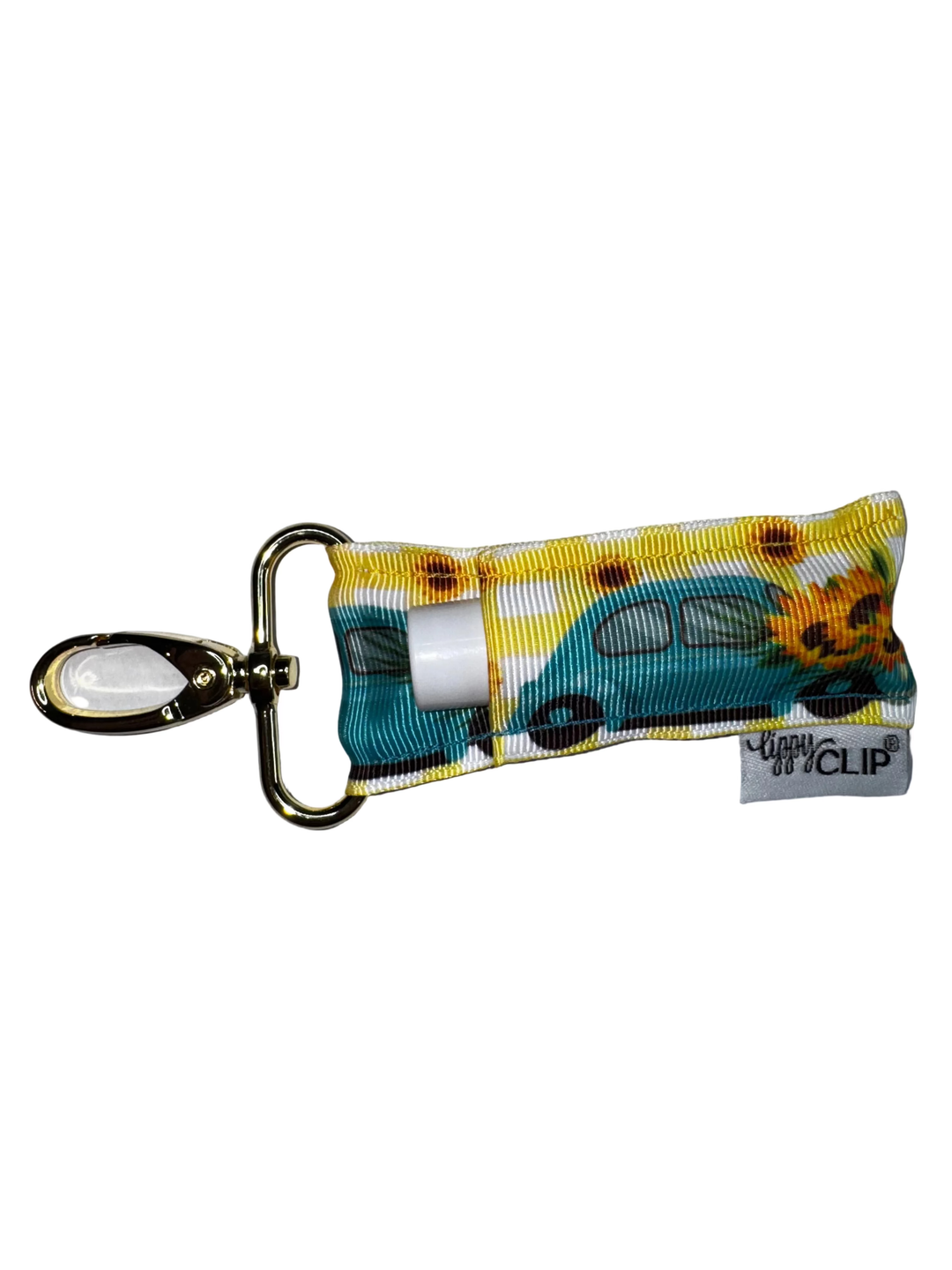 Blue Car with Sunflowers LippyClip® Lip Balm Holder (PREORDER: Ships in 2-3 Weeks)