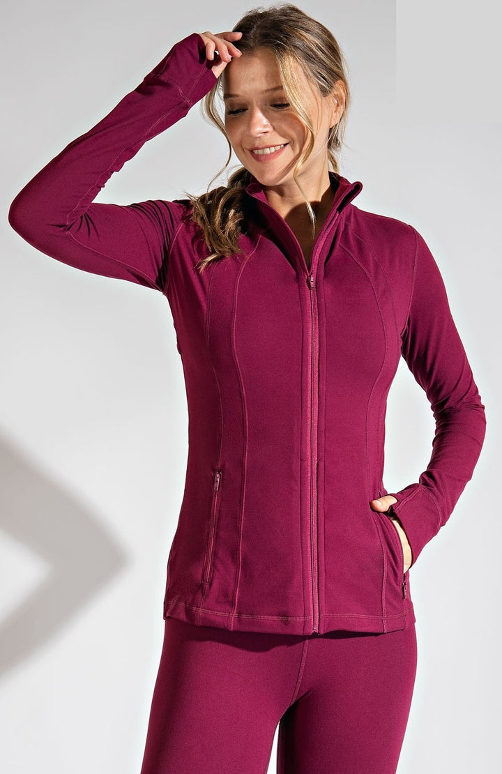 Final Sale: Defined Butter Soft Jacket by Rae Mode - Burgundy