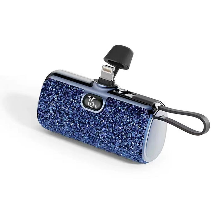 5000 mAh USB-C Glitter Power Bank by Tech Trendz (Ships in 2-3 Weeks)