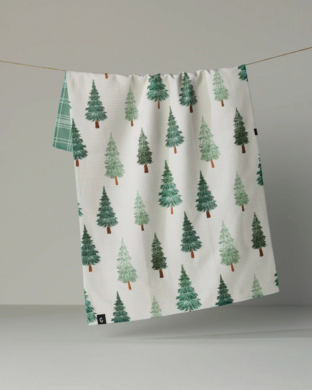 Pine Grove Luxe Kitchen Towel by Geometry