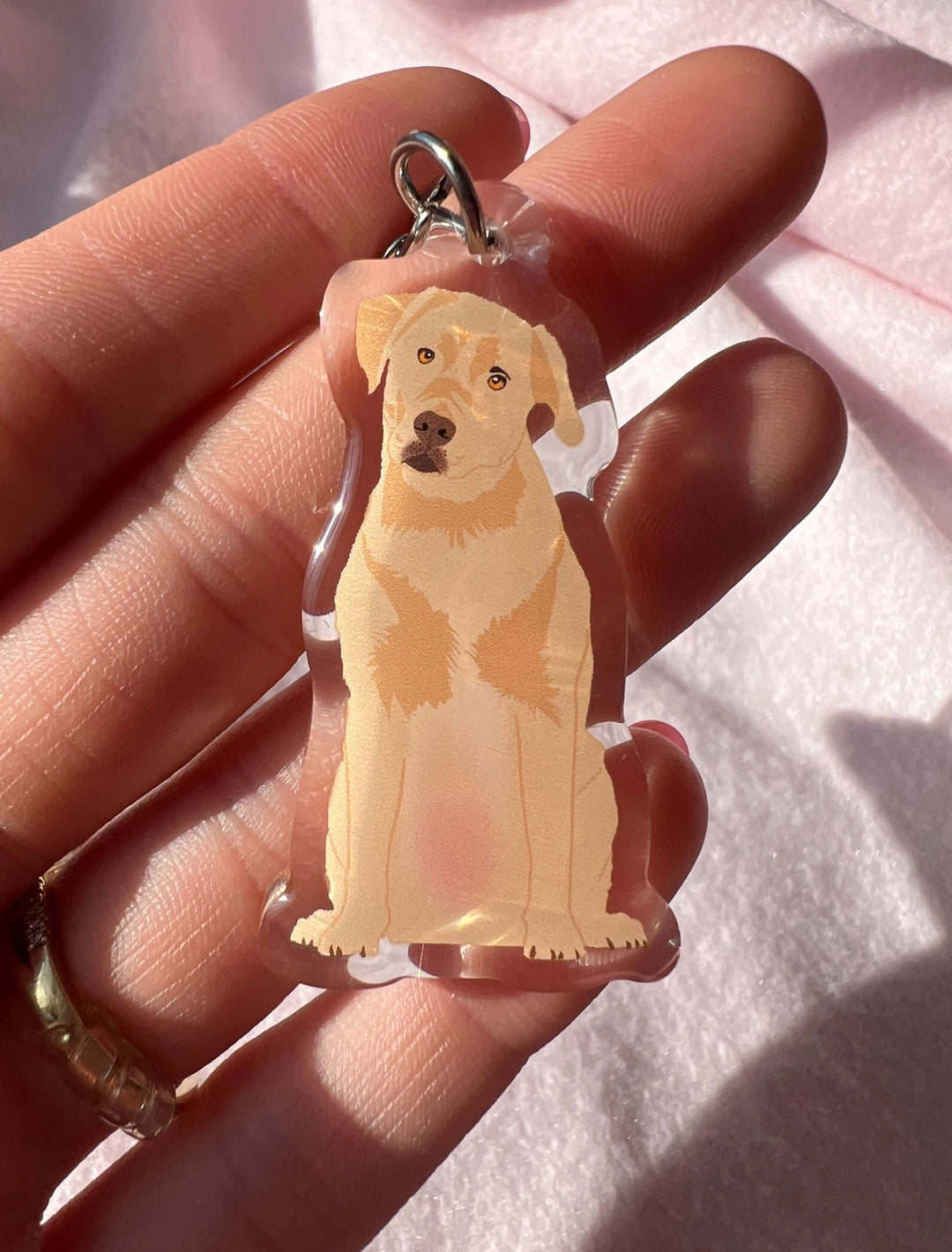 Yellow Labrador Retriever Keychain