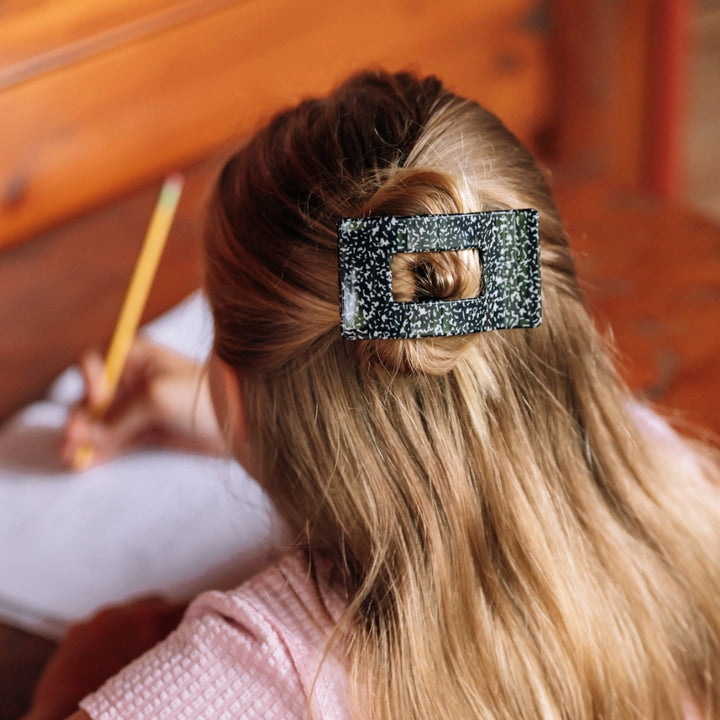 Small Teleties Flat Rectangle Clip - Study Session (Ships Next Week)