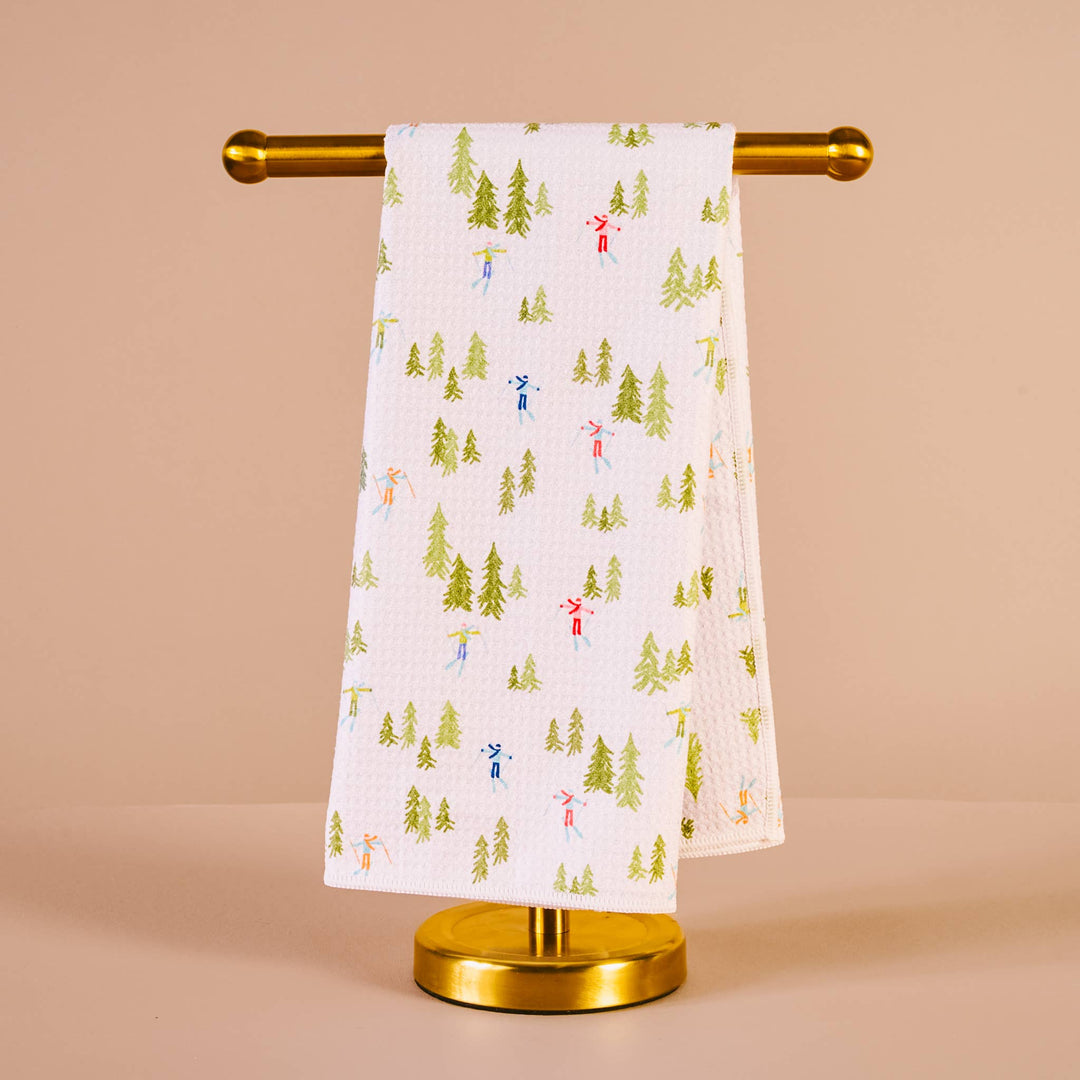 Holiday Waffle Tea Towel - Aprés Ski by The Darling Effect