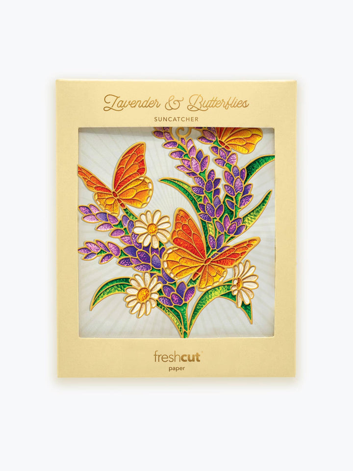 Lavender & Butterflies Suncatcher