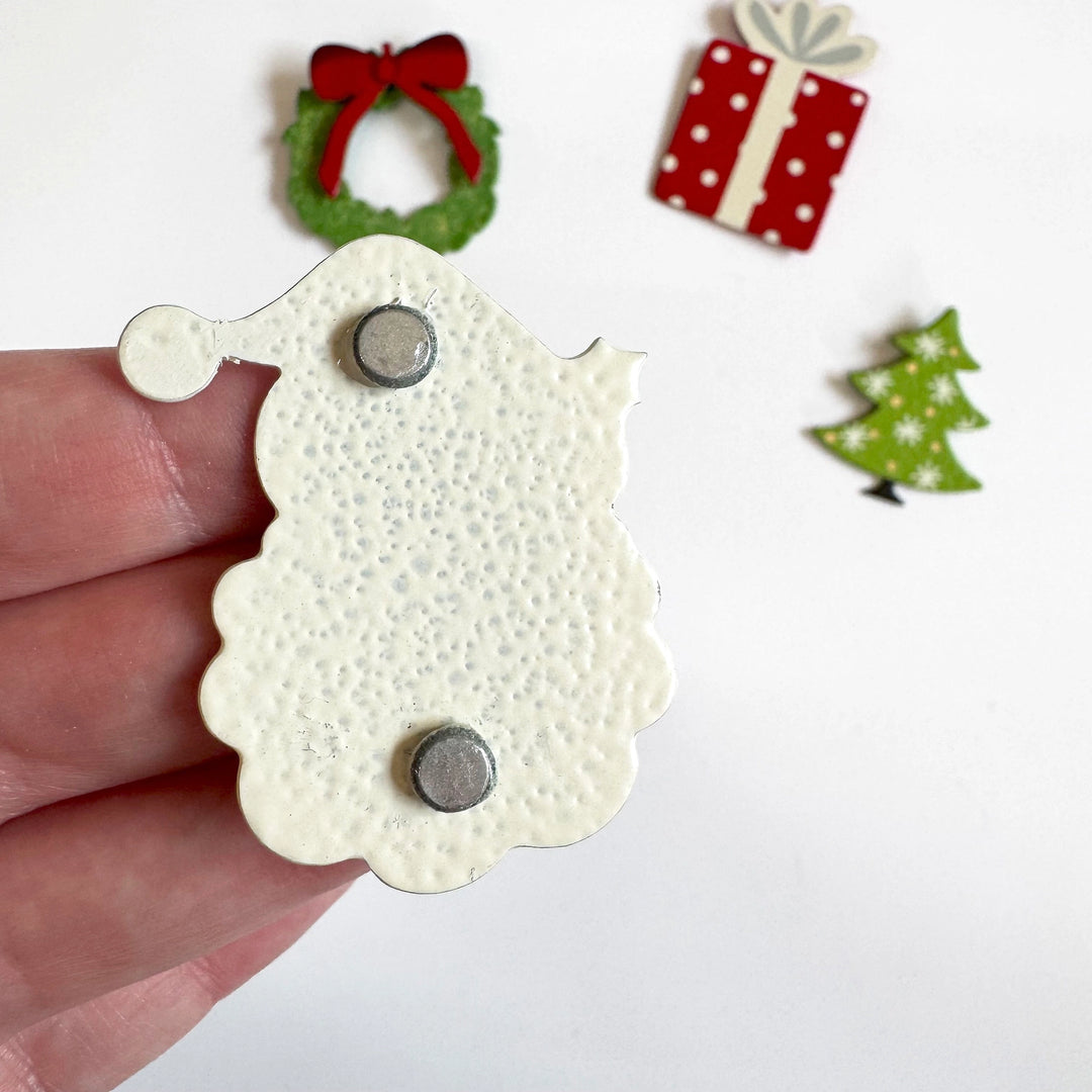 Santa with Holly Magnet by Roeda