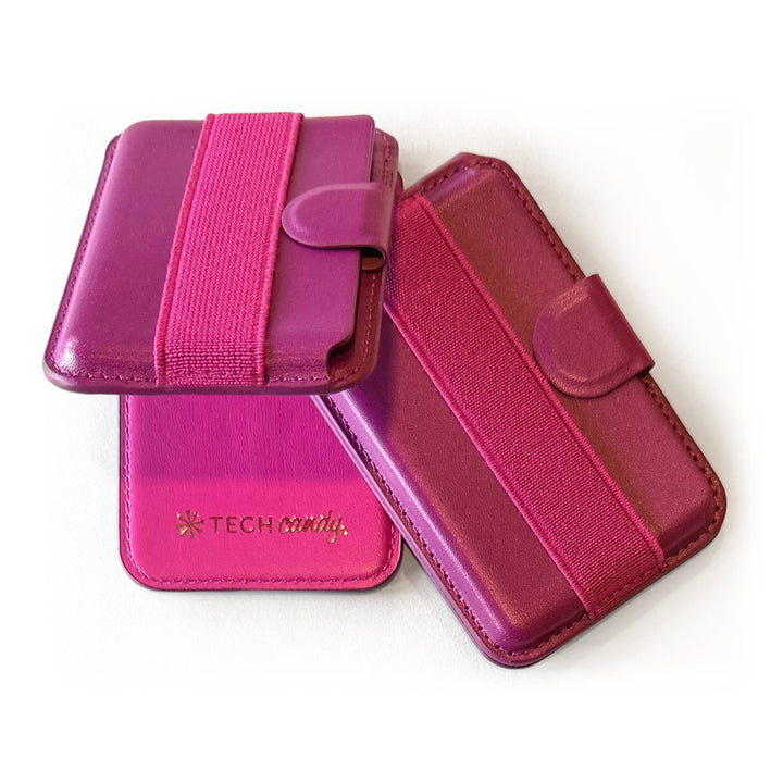 Back Pocket 3-in-1 Magnetic Phone Wallet - Dark Plum